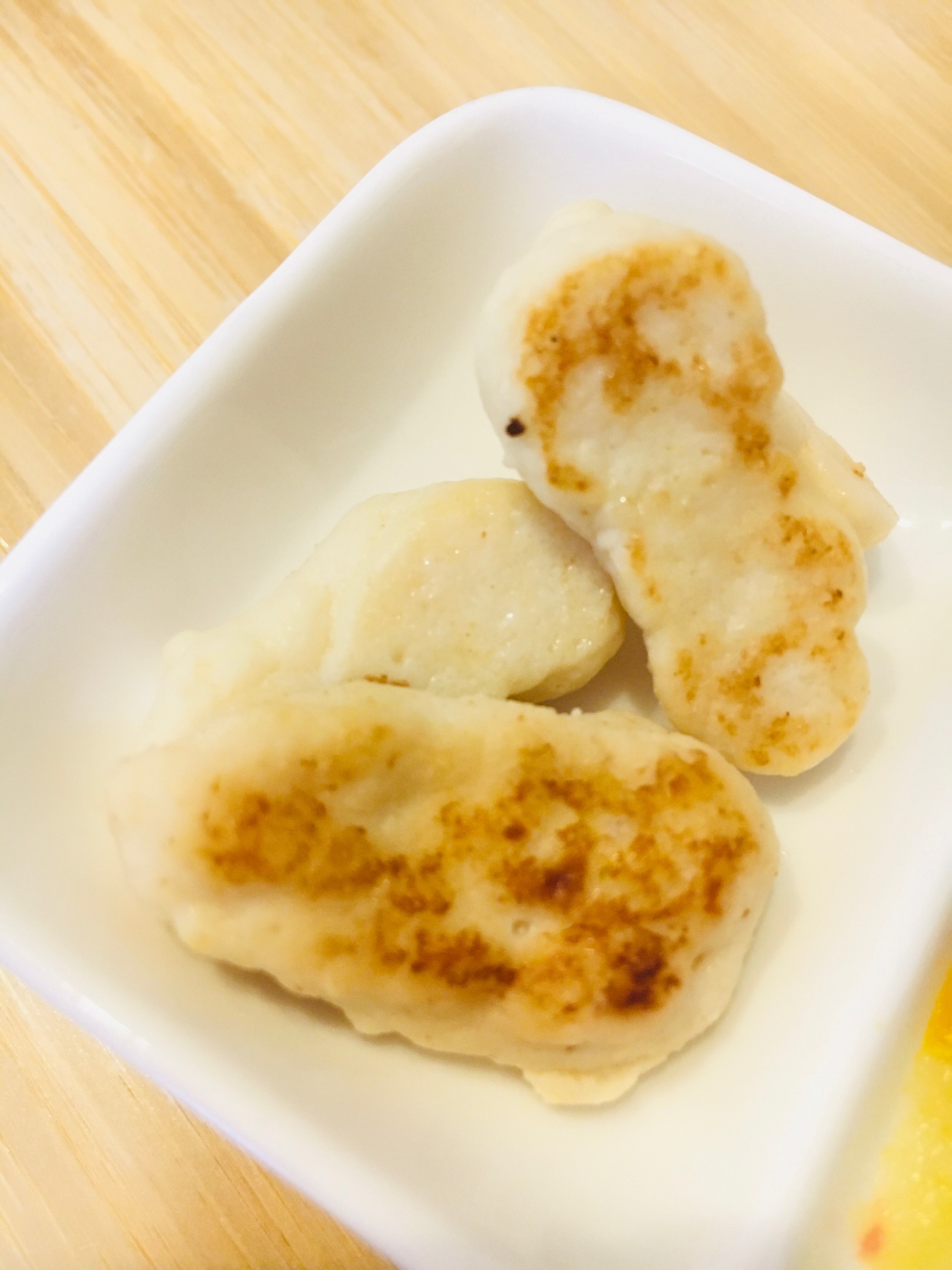 【離乳食】手掴み食べ！ささみと豆腐のおやき