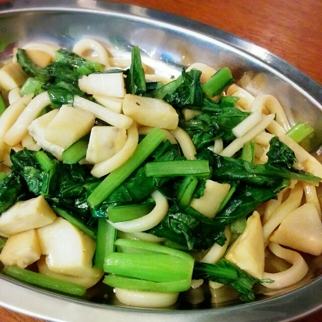 2歳児用 小松菜と筍のうどん レシピ 作り方 By Gacchan 1 楽天レシピ 2歳児用 小松菜と筍のうどん レシピ 作り方 By Gacchan 1 楽天レシピ