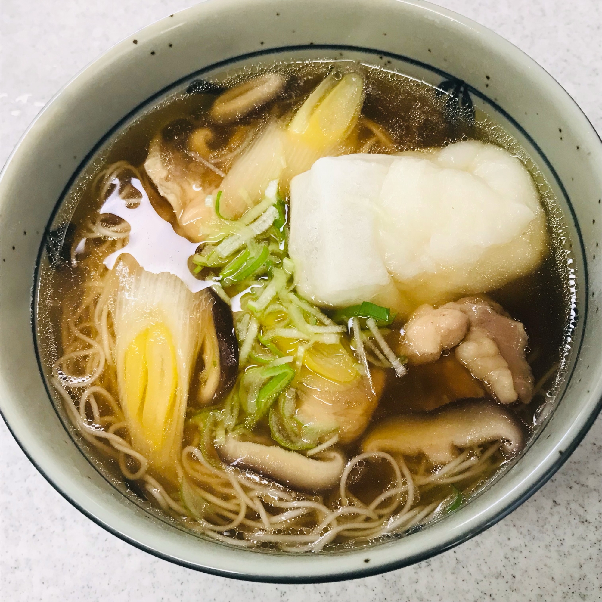 焼き餅入りあったか鶏つゆ