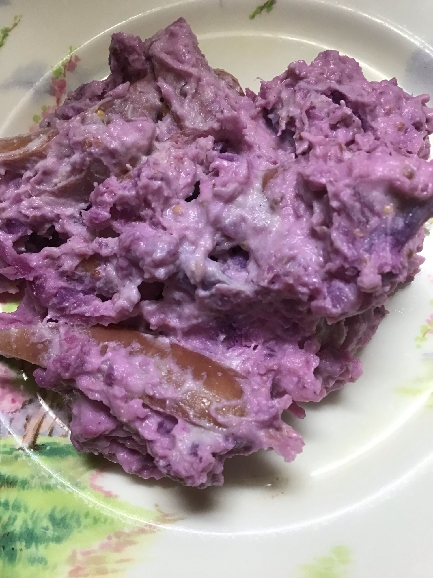 紫芋(さつまいも)のサラダ