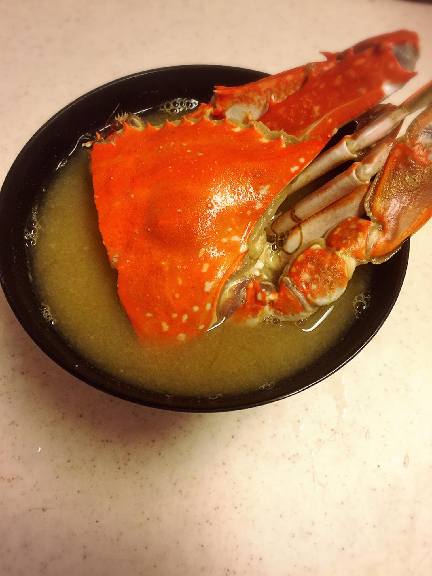 簡単、おいしい渡り蟹の味噌汁