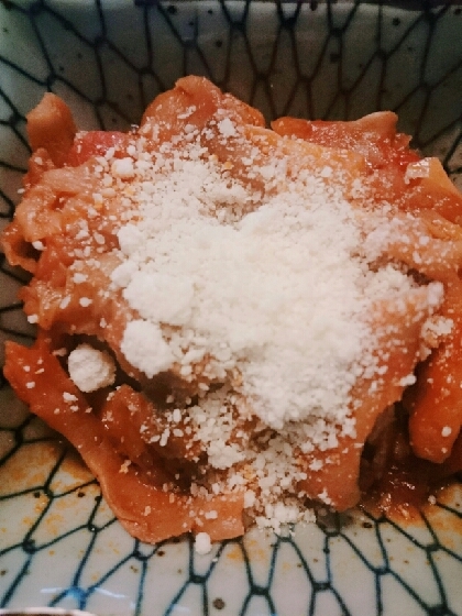 とろけるチーズが品切れだったので粉チーズで代用しました。とても美味しかったです。ごちそうさまでした。