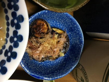 魚焼きグリルで、焼きナス！