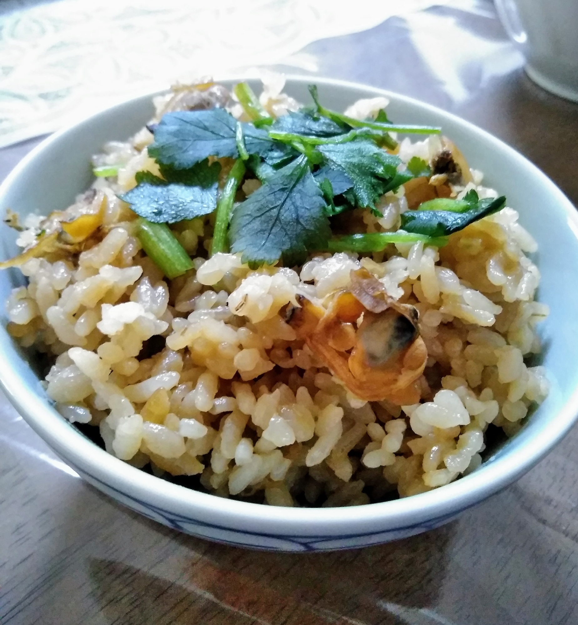 冷凍あさりde簡単夕飯あさりご飯!