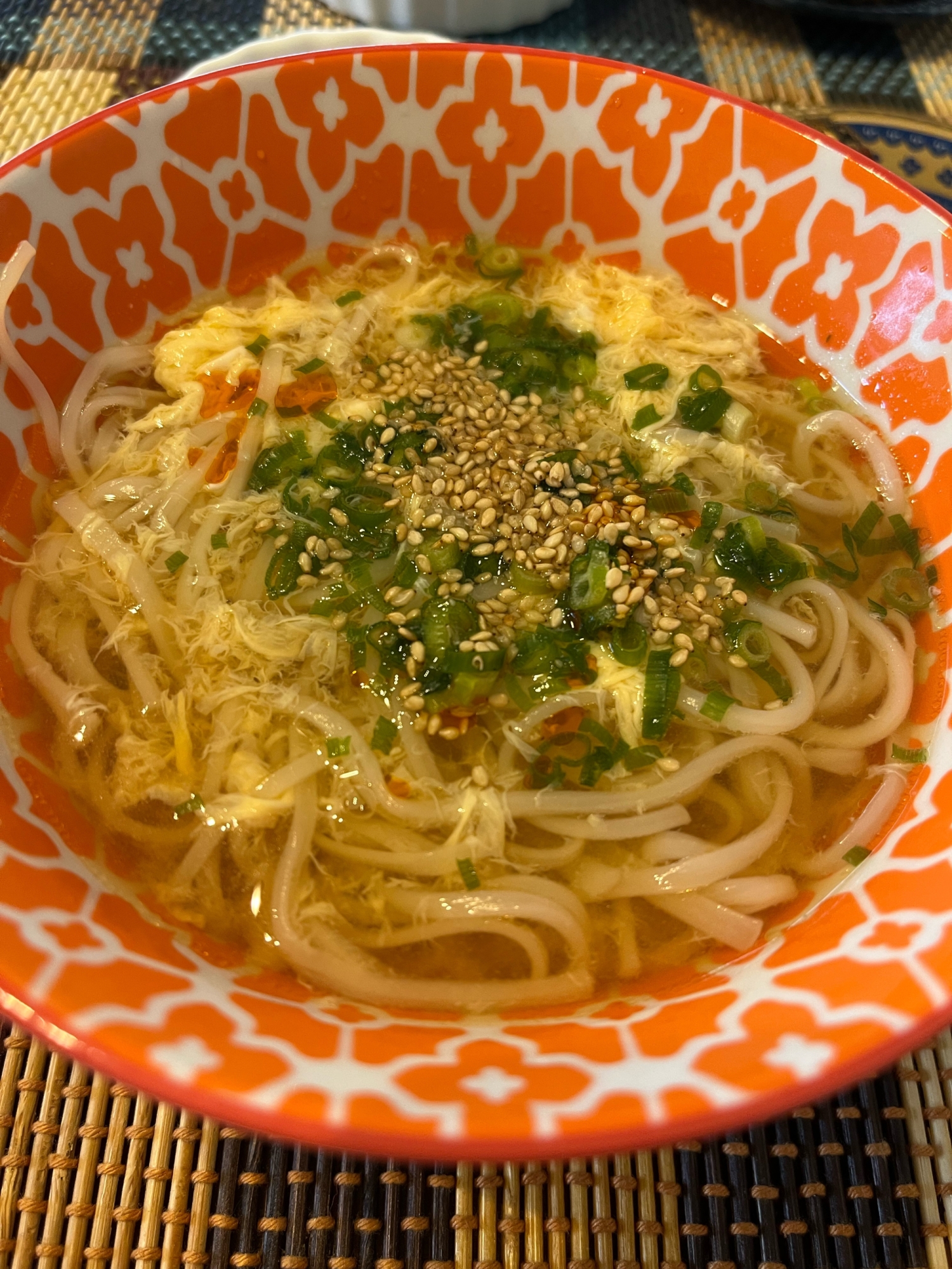 稲庭うどんで酸辣湯風にゅうめん