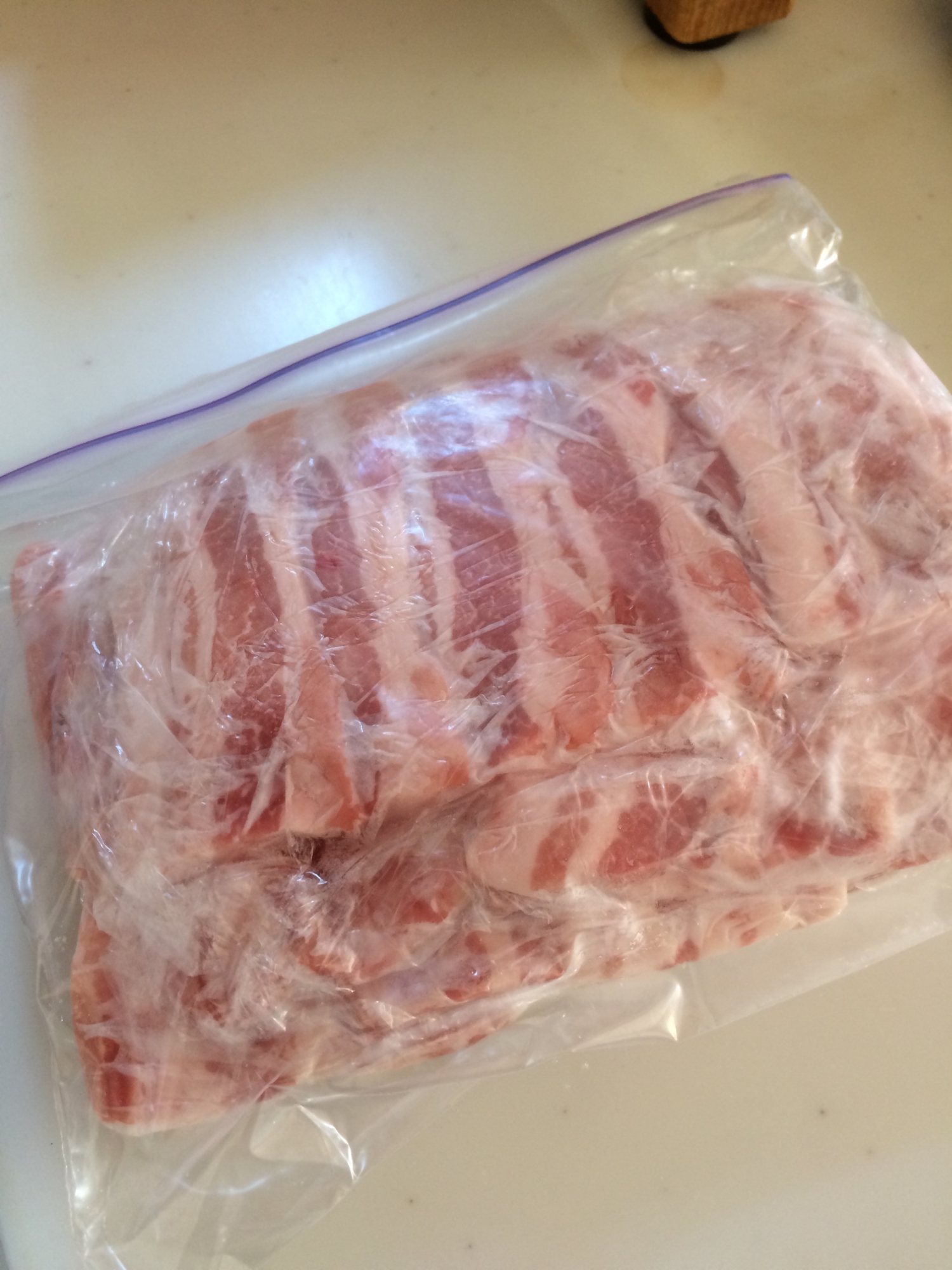 豚バラ肉の冷凍保存