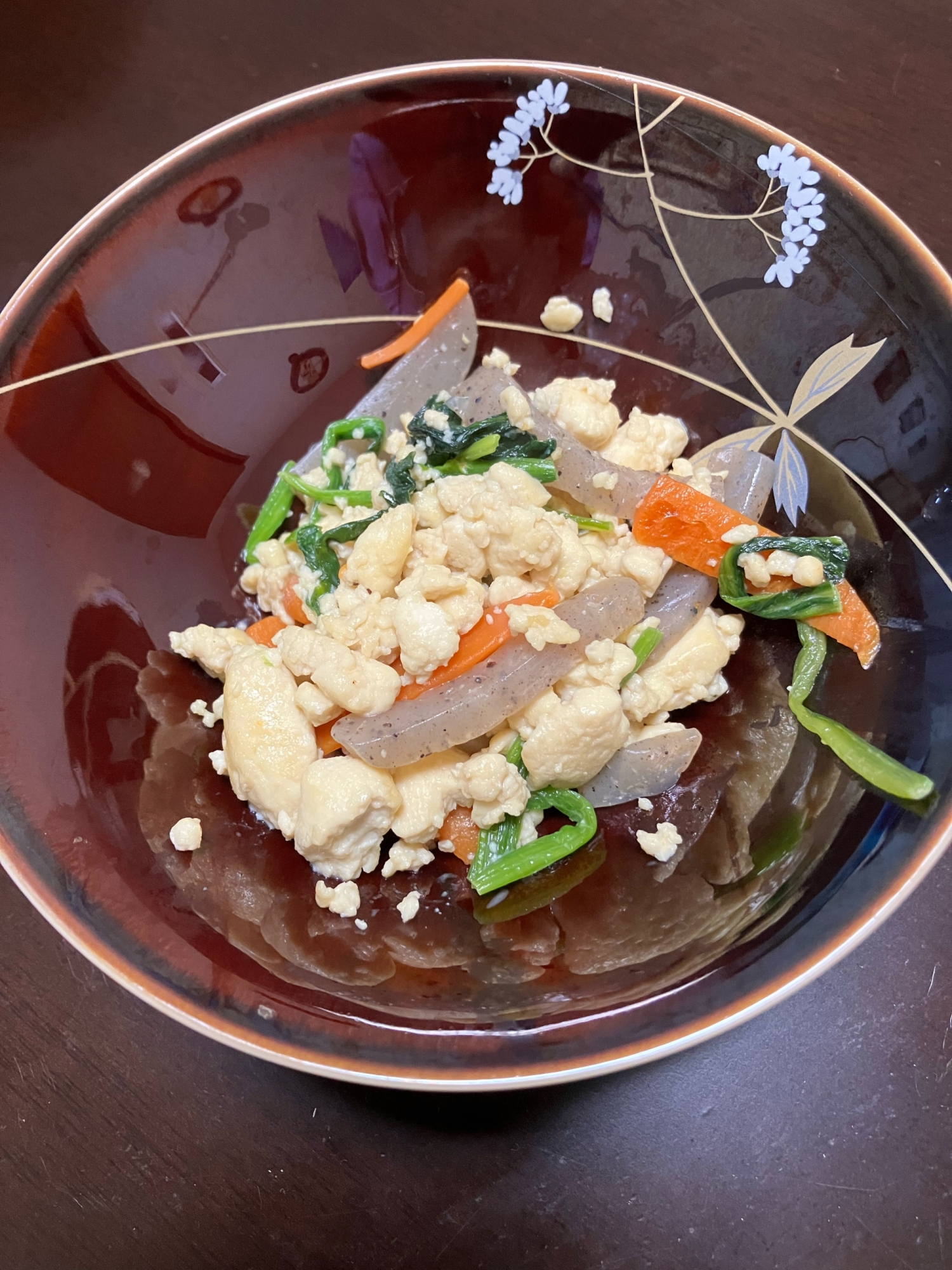 子どもも食べやすい　いり豆腐