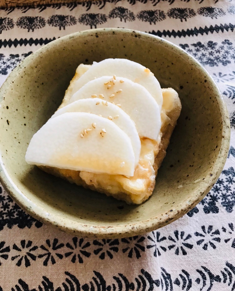 長芋のせ揚げ出し豆腐