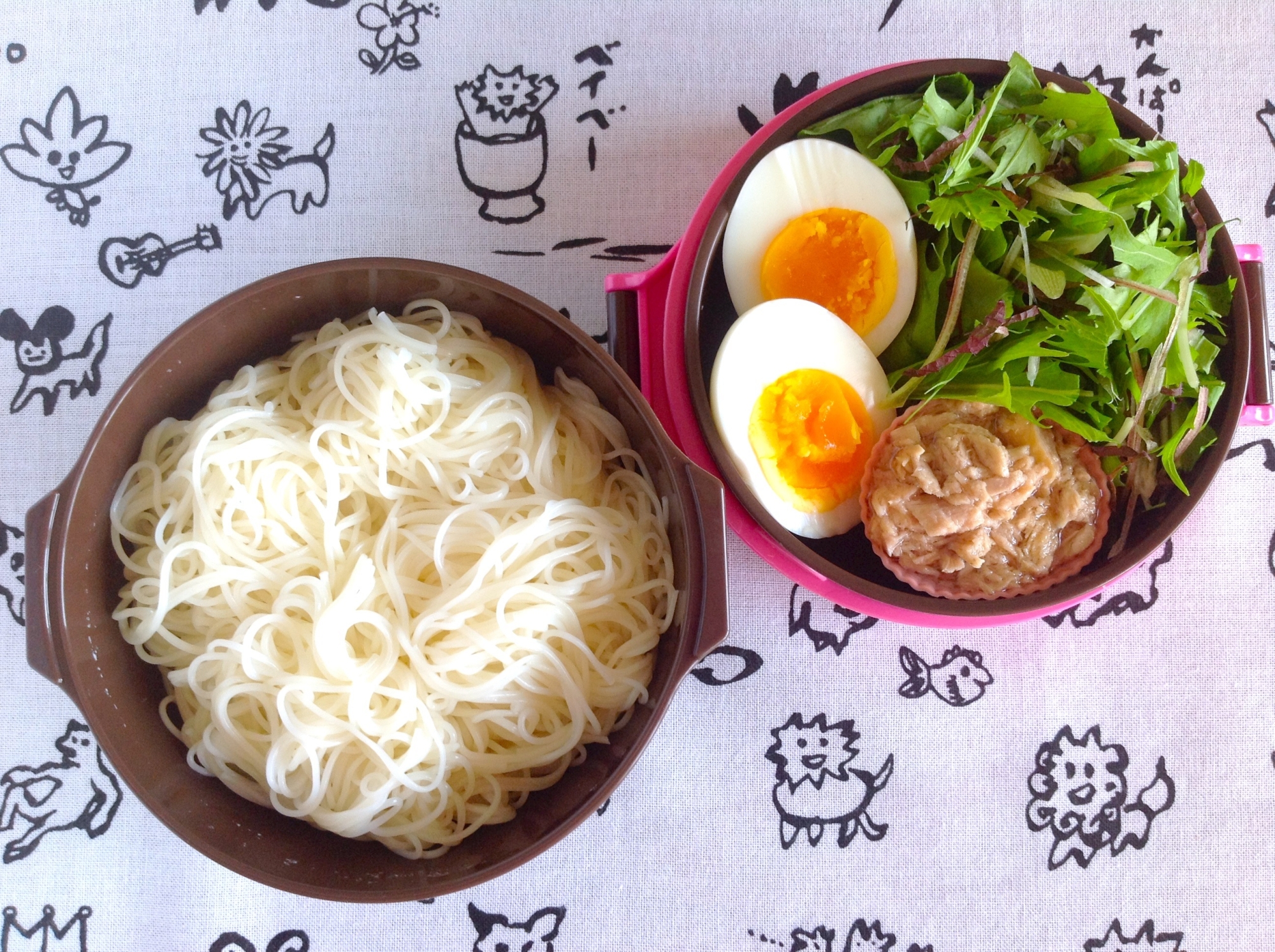 サラダそうめん弁当