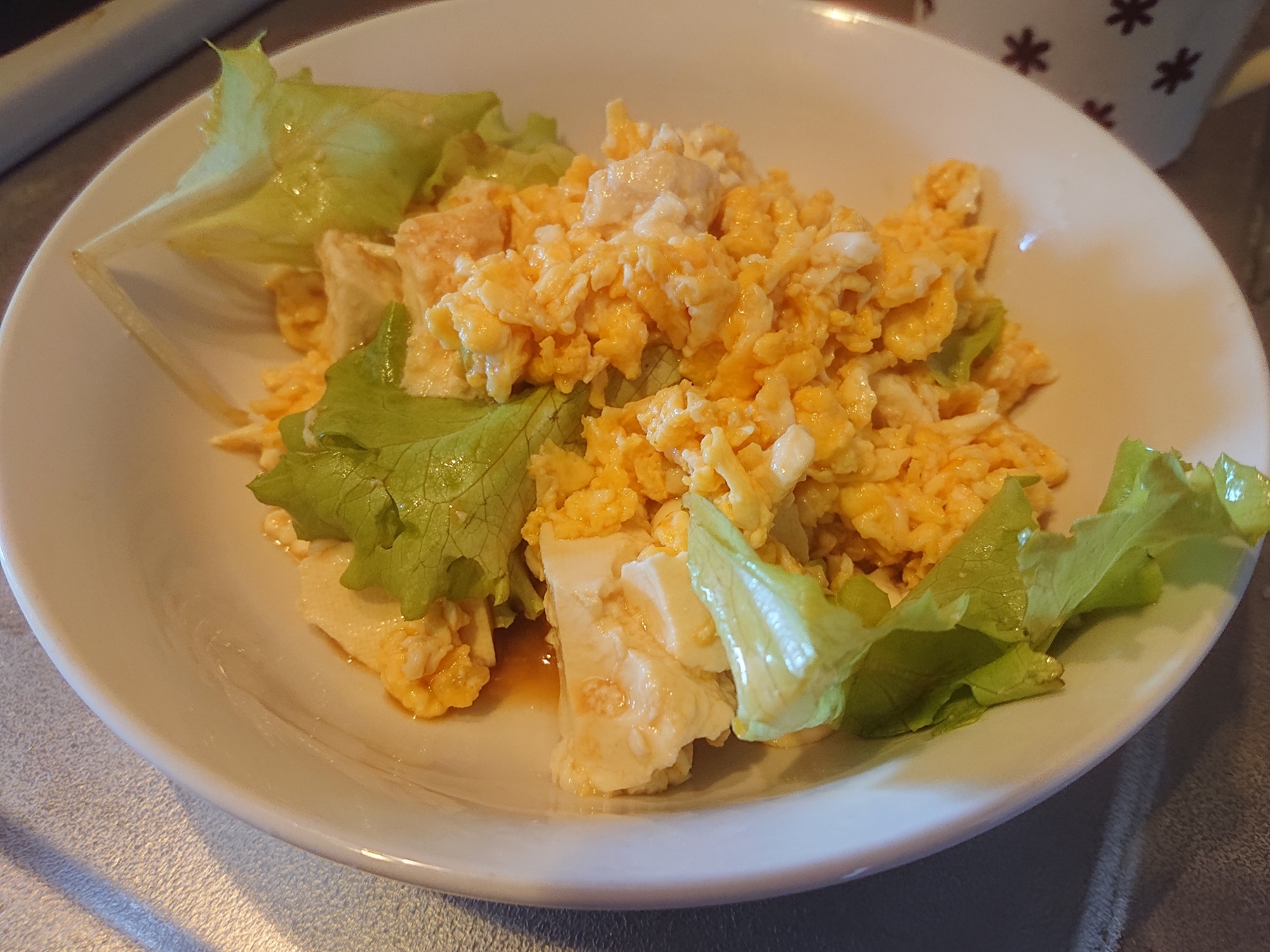豆腐と卵サラダ