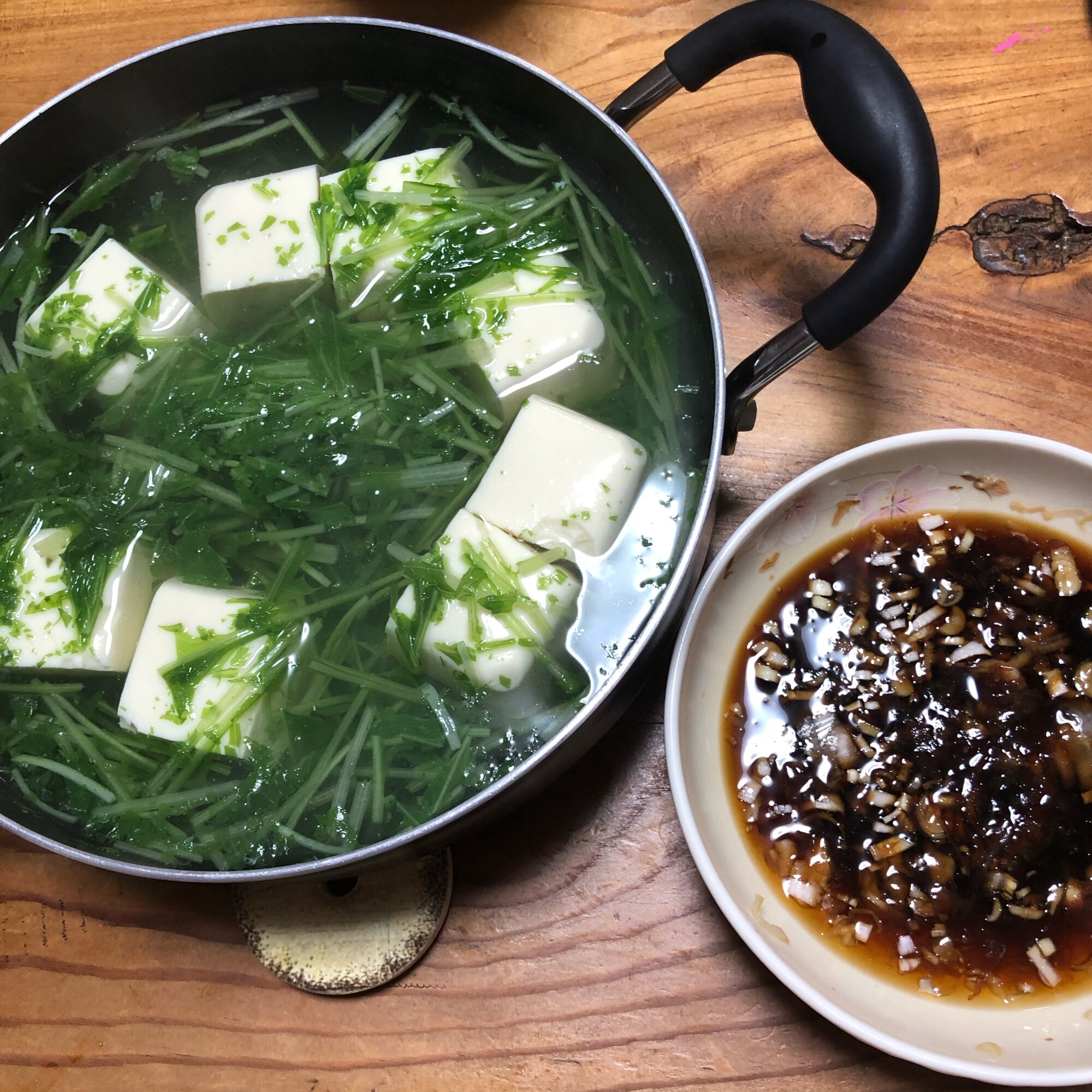 湯豆腐と水菜 レシピ・作り方 by ( ^ω^ )ソラ - 楽天レシピ