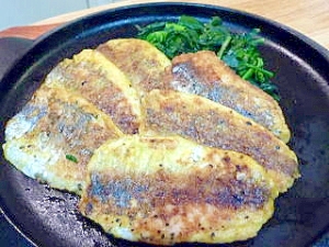 鯵のカレー風味焼き