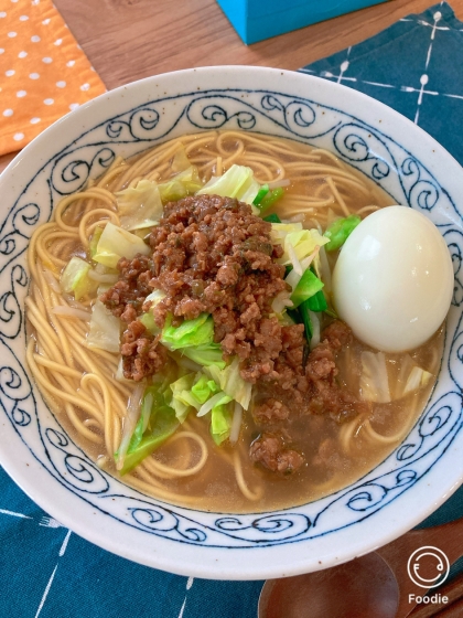 作り置きにも☆肉味噌たっぷり〜味噌ラーメン