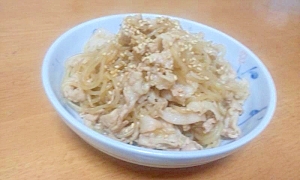 白滝入り豚丼風炒め