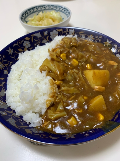 娘にコーン入りのカレーが食べたいと言われたどり着きました♡簡単で美味しかったです。息子がチーズ入れたらもっと美味しいと言ったのを覚え書きしときます