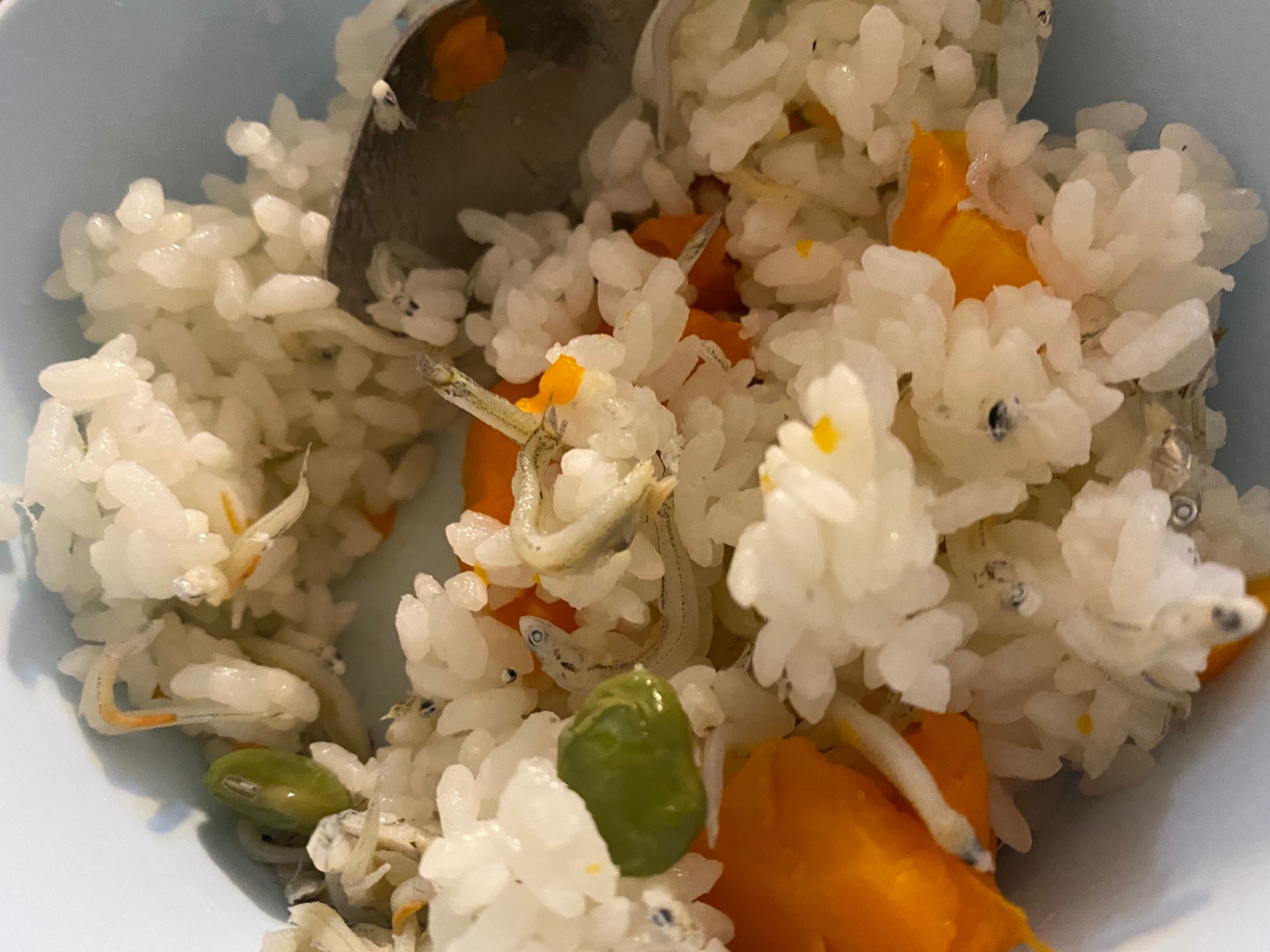 幼児食⭐しらすと枝豆の混ぜご飯