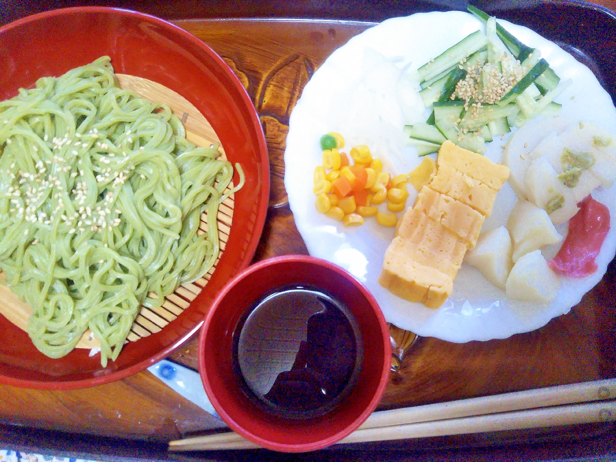 ★生茶蕎麦&彩りおかずランチセット