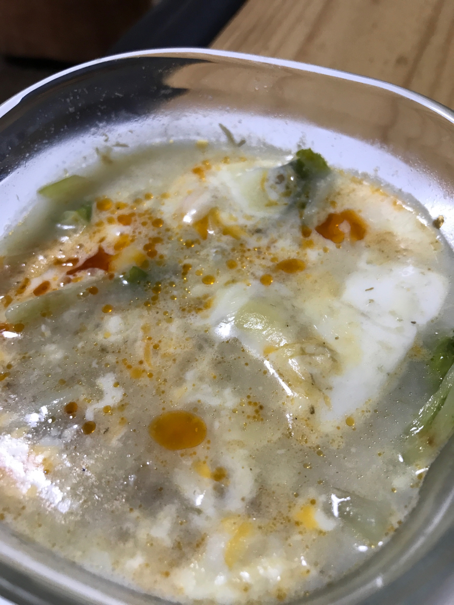 豆腐と海老の濃厚スープ