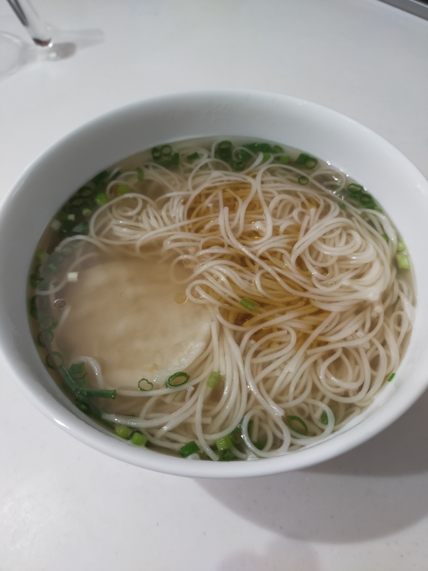 素麺で簡単おもち入りラーメン