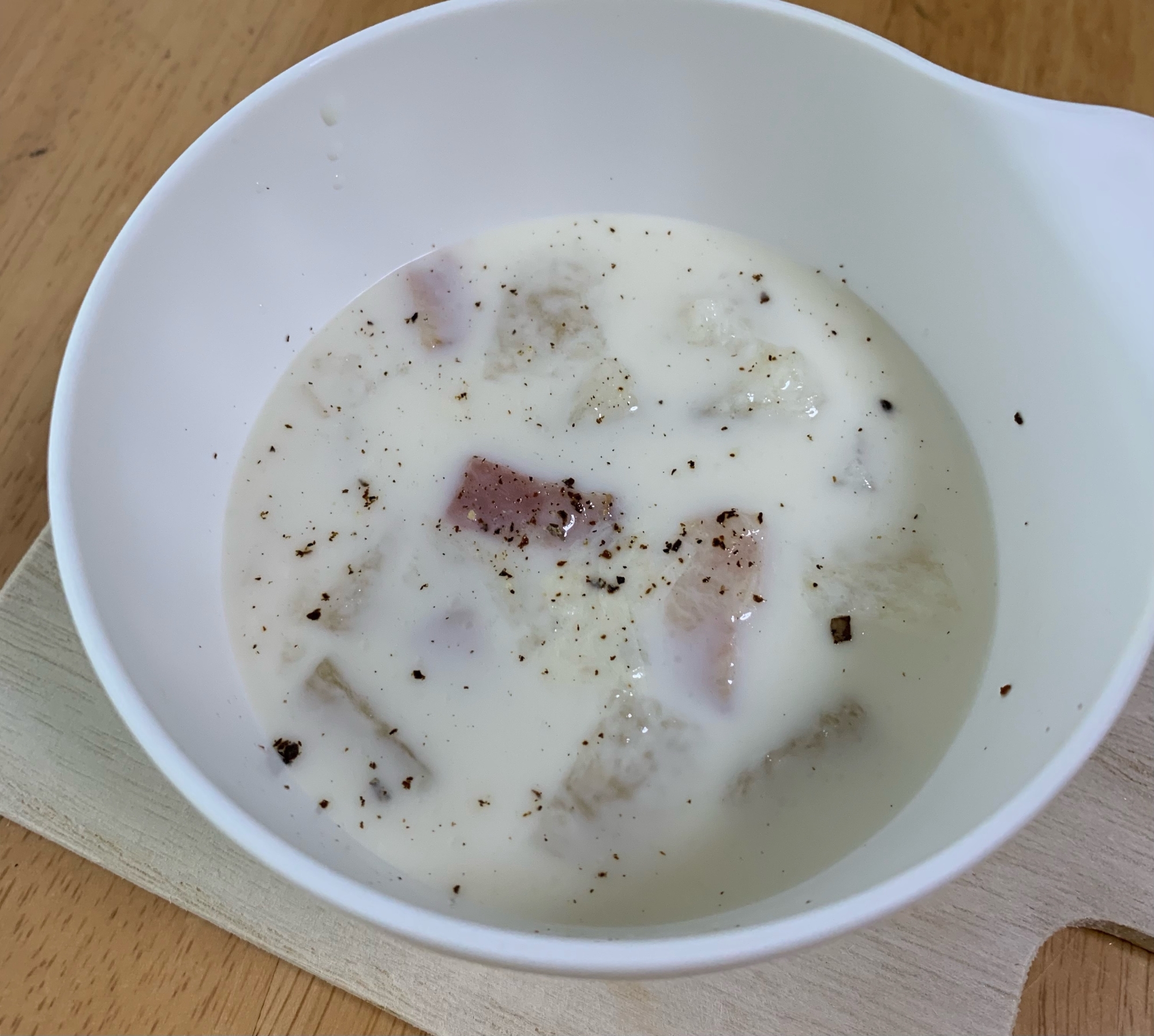 冷凍冬瓜とベーコンのまったりスープ