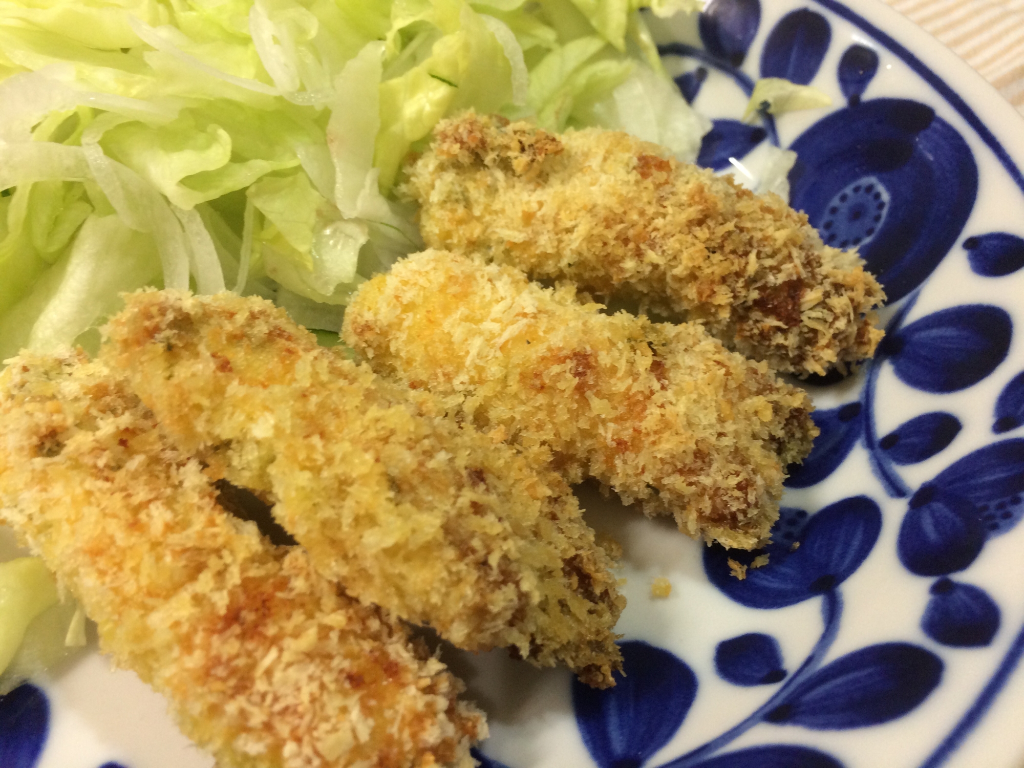 野菜嫌いに★ほうれん草入りメカジキカツ