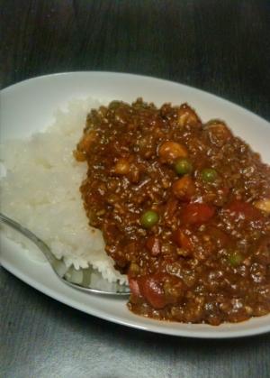 30分でレンズ豆のキーマカレー