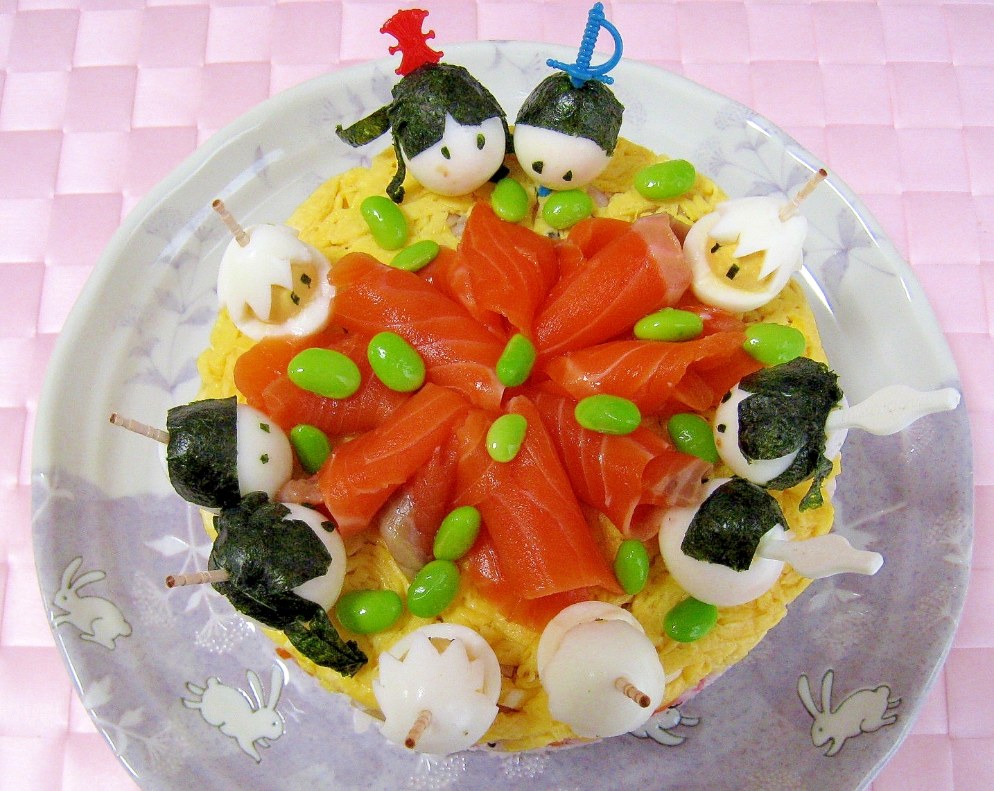 ひな祭り★ちらし寿司ケーキ♪