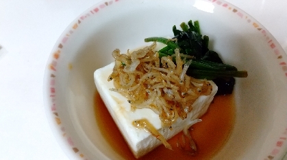 カルシウムたっぷり♡ほうれん草＆しらす豆腐