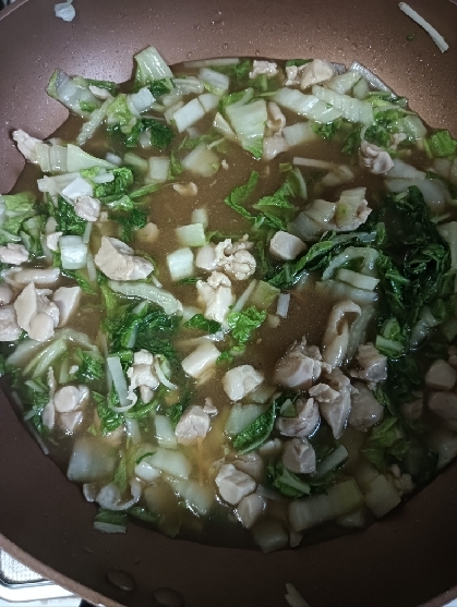 鶏もも肉と白菜のあんかけ丼