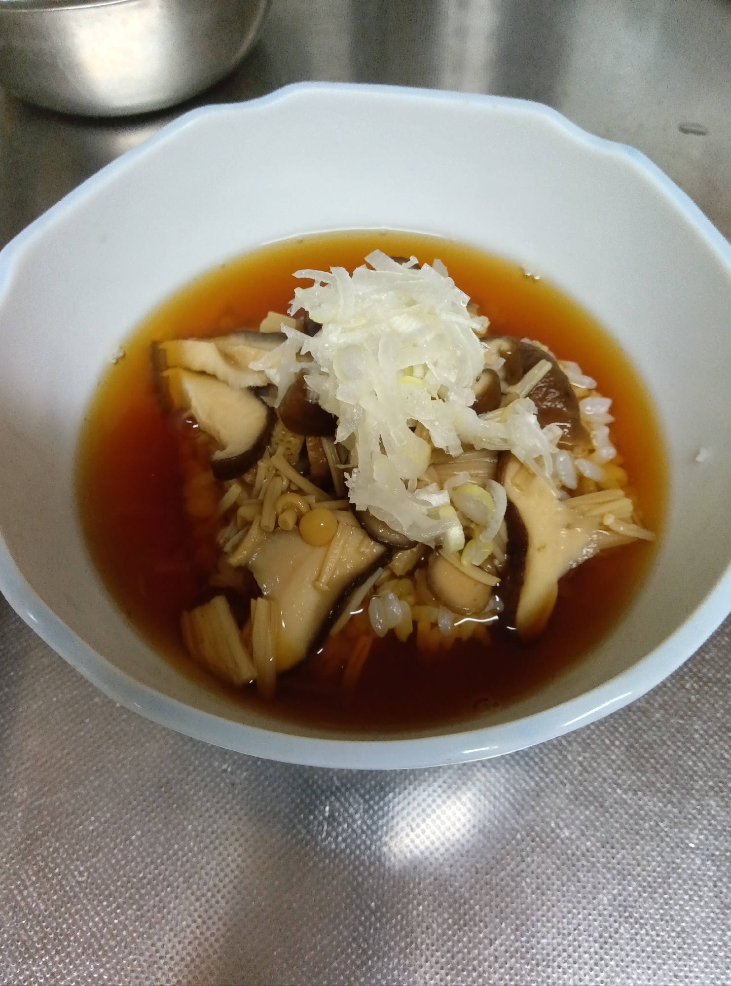 きのこの汁かけご飯
