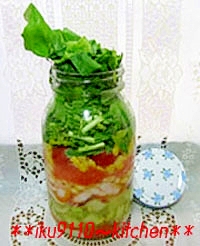 簡単 可愛 旨し シーフードジャーサラダ レシピ 作り方 By イク9110 楽天レシピ