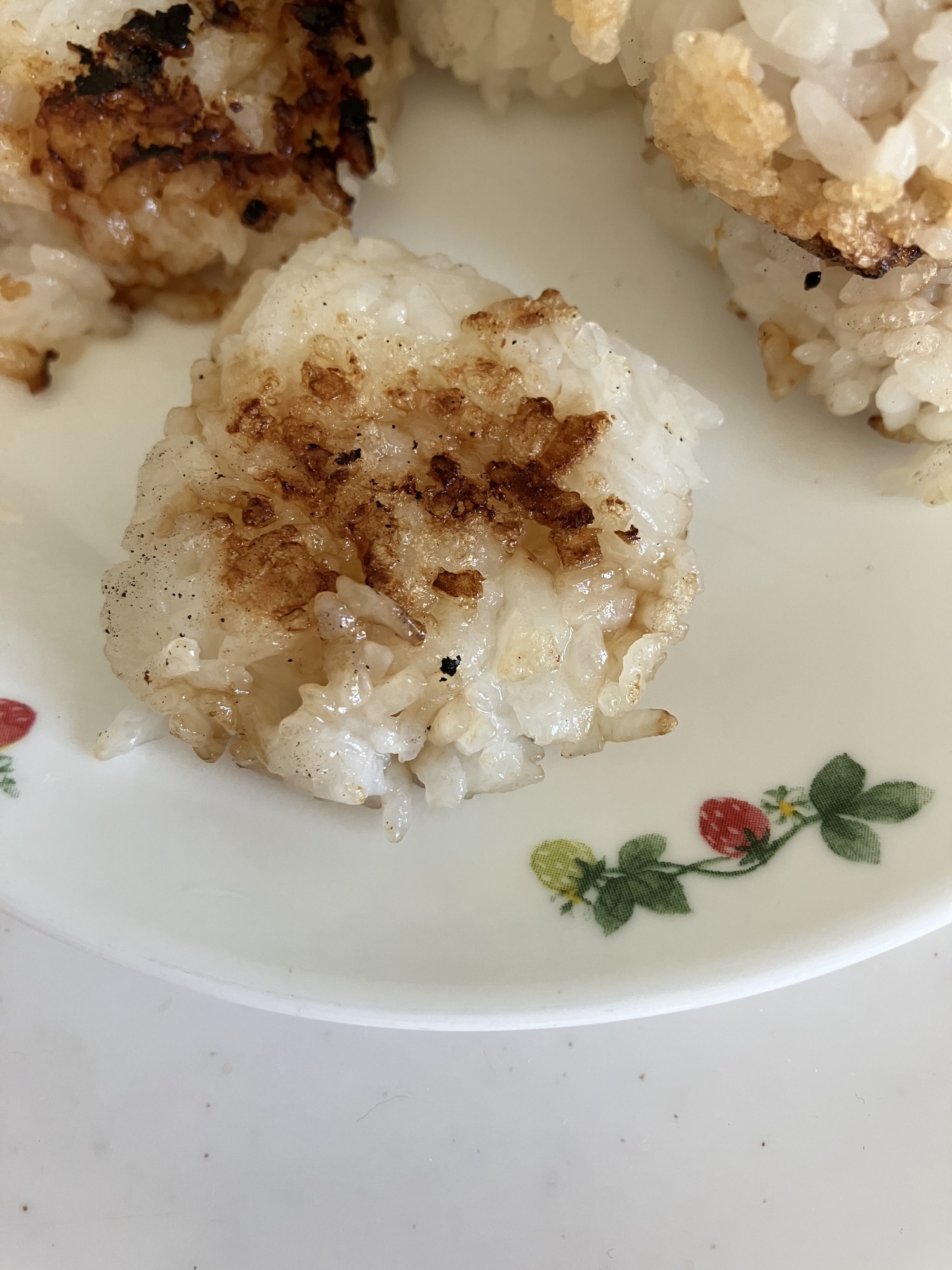 簡単焼きおにぎりです。