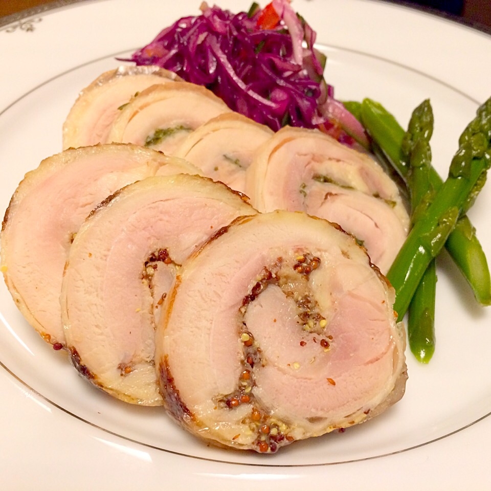 焼き目の香ばしい減塩鶏ハム 〜ハニーマスタード〜