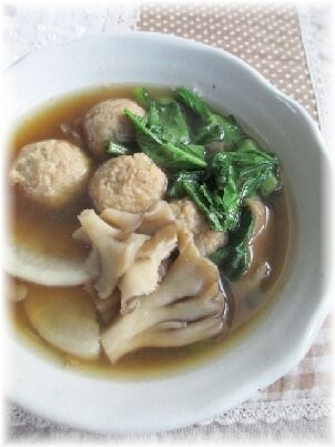 つみれと小松菜の和風スープ