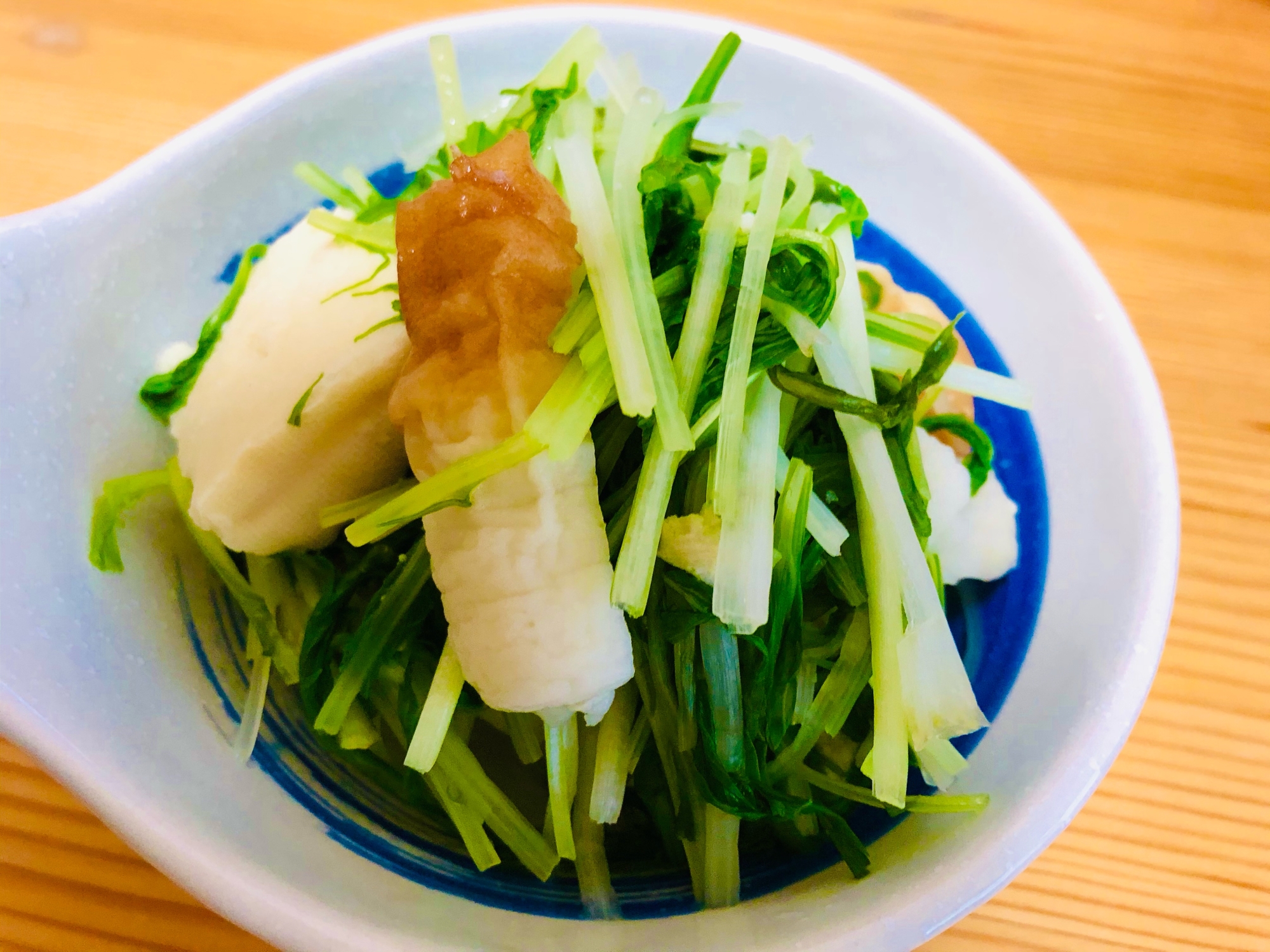 水菜と竹輪の白だし煮