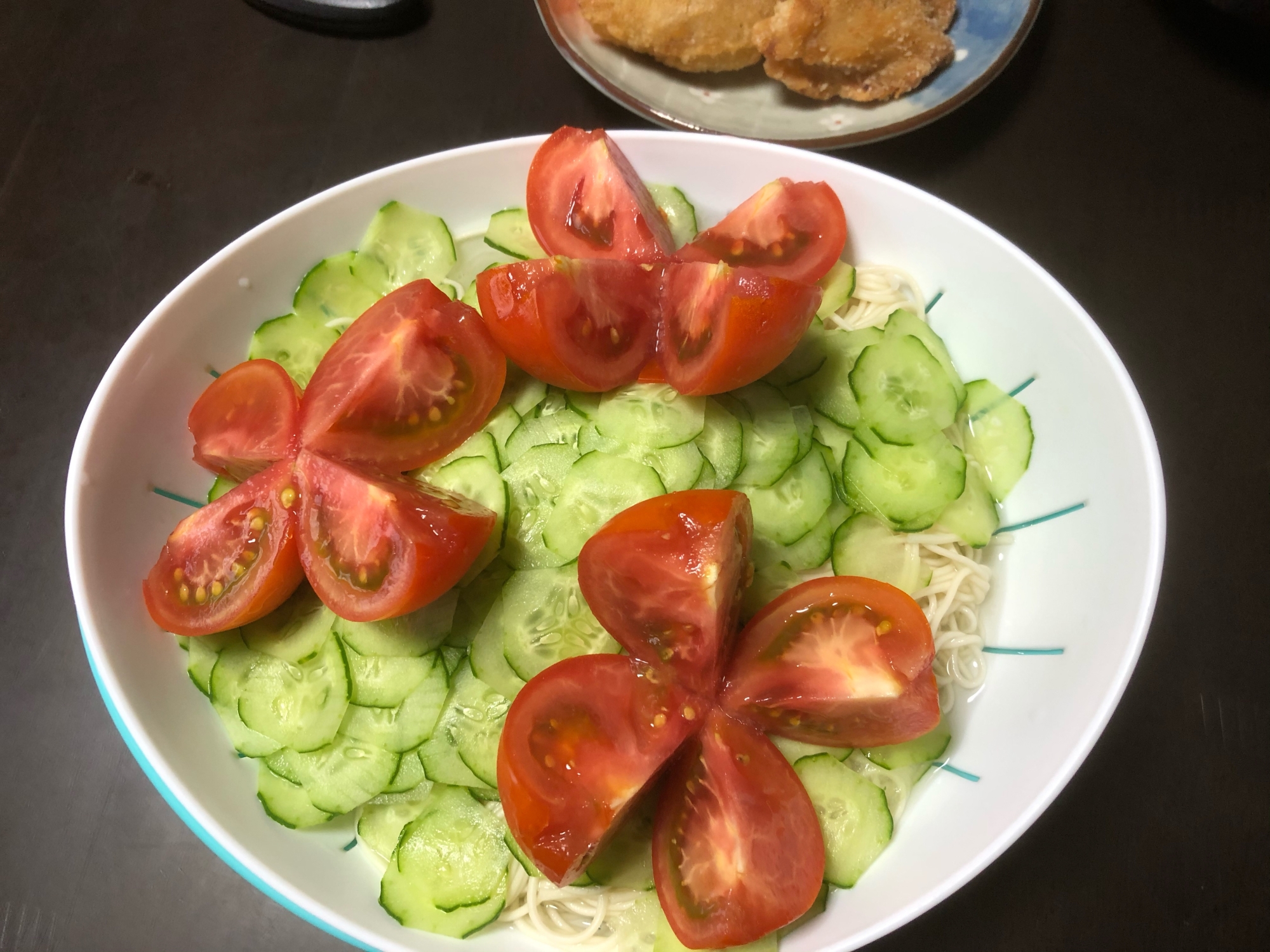 夏の花火そうめん