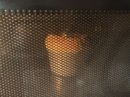 焼いてる最中の写真ですがすごく膨らんでて感動しました！
食べるのが楽しみです✨️