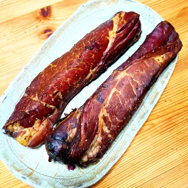 塩抜き無し 豚肩ロースの燻製ベーコン レシピ 作り方 By おすしだいすき 楽天レシピ 塩抜き無し 豚肩ロースの燻製ベーコン レシピ 作り方 By おすしだいすき 楽天レシピ