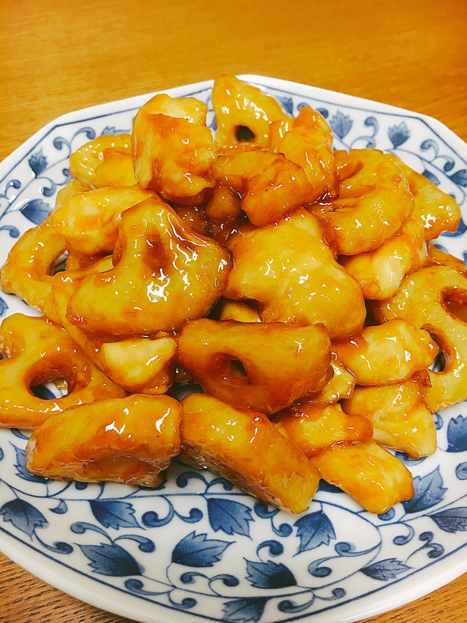 激ウマ＊やみつき＊ササミとレンコンの甘酢醤油 レシピ・作り方 by