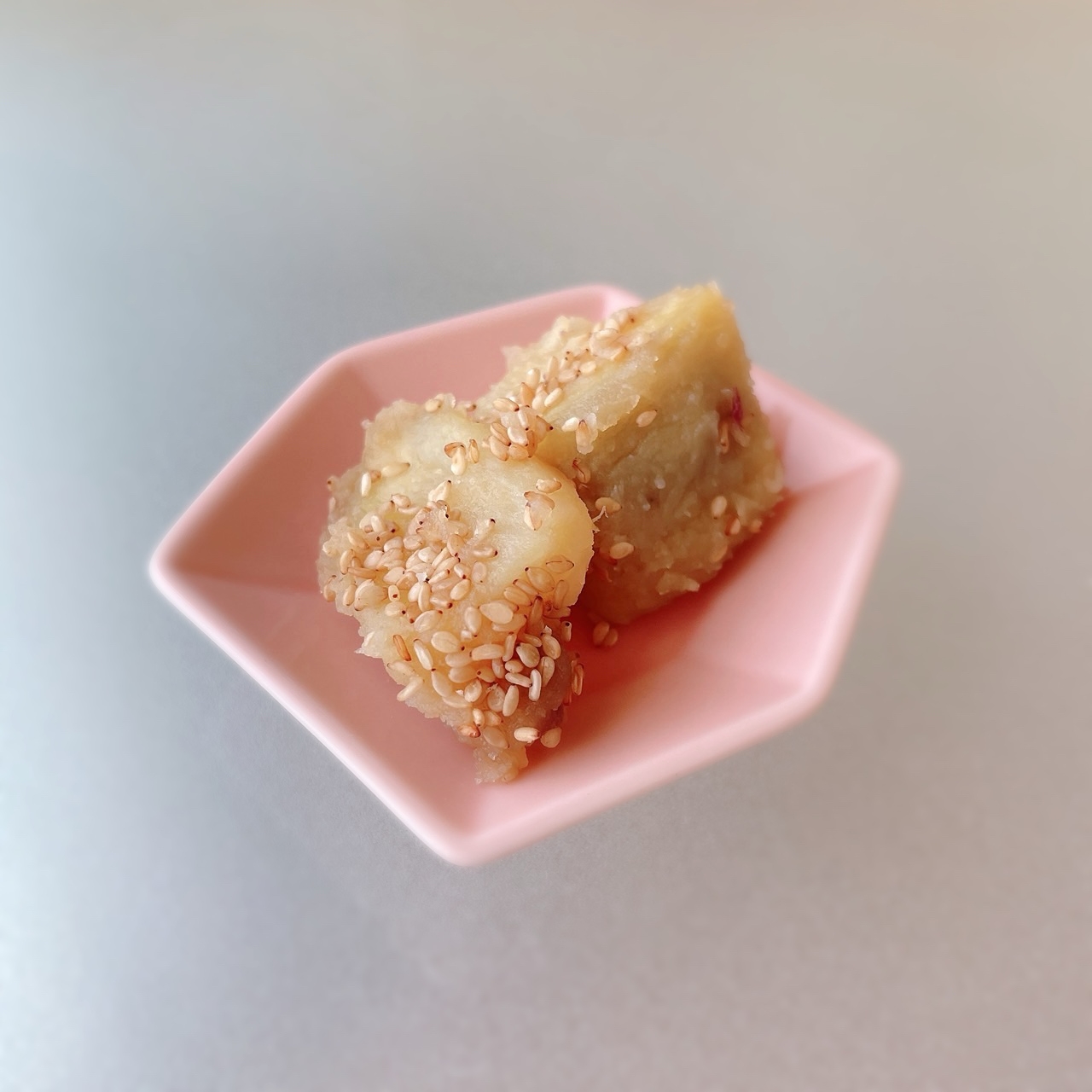 ふかし芋で！ノンオイル大学芋