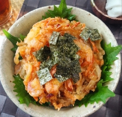 カリッと★かき揚げ丼