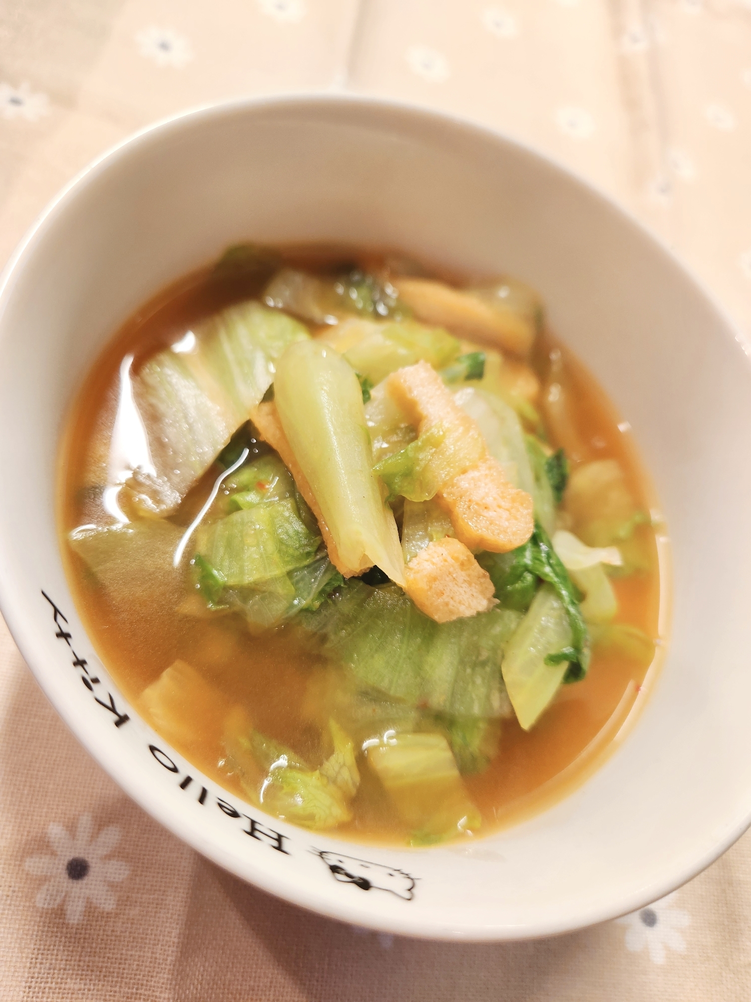 【ダイエット】レタスのキムチスープ