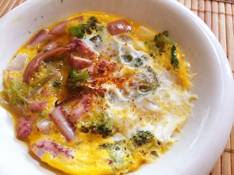 リメイク！イカの中華炒め卵とじ