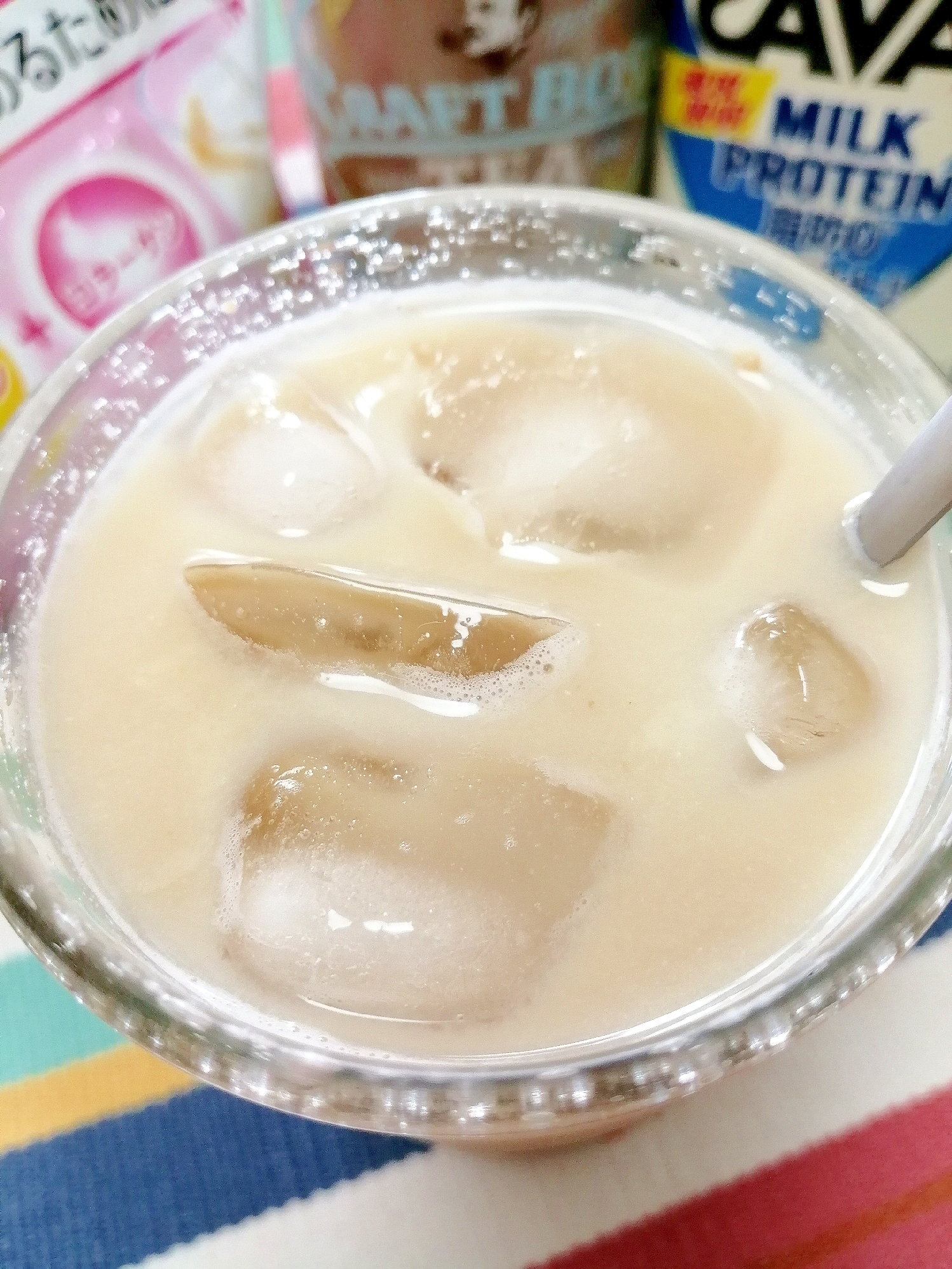 アイス☆ヨーグルト風味プロテインミルクティー♪
