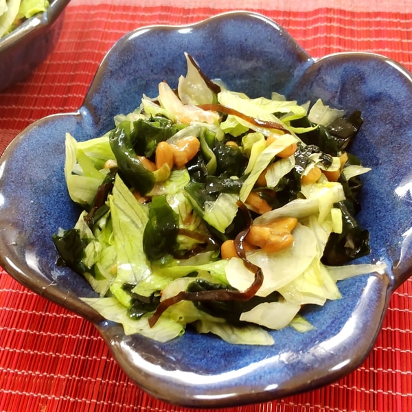 ダイエットレシピ わかめとレタスの納豆サラダ レシピ 作り方 By ゆきやま 楽天レシピ ダイエットレシピ わかめとレタスの納豆サラダ レシピ 作り方 By ゆきやま 楽天レシピ