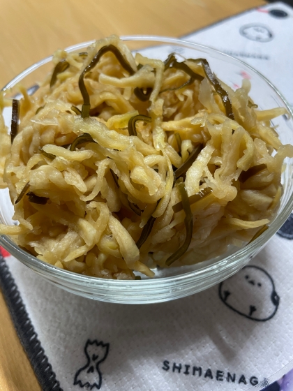 塩昆布の旨味とシャキシャキポリポリ食感で美味し〜♫ 味見して即日本酒に手が伸びましたσ(^_^;)やめられない止まらない♪家族もパクパクすぐ完売！次回は倍量で☆