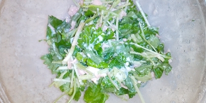 三つ葉とツナのサラダ☆冷酒に合います☆