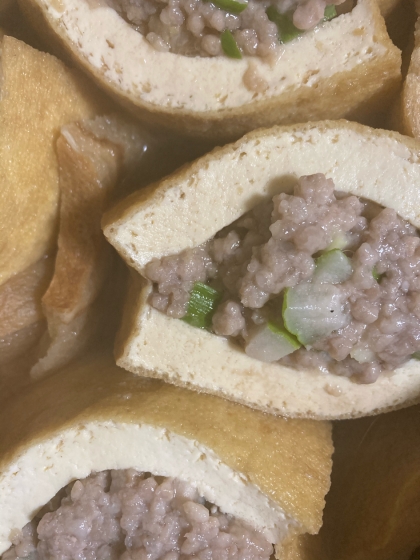 ねぎも入れました。厚揚げに旨みが染みておいしかったです！