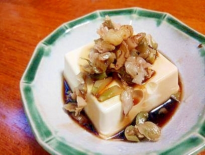 搾菜　冷奴