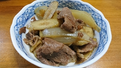 ご飯が進む！牛肉とごぼうの生姜煮！